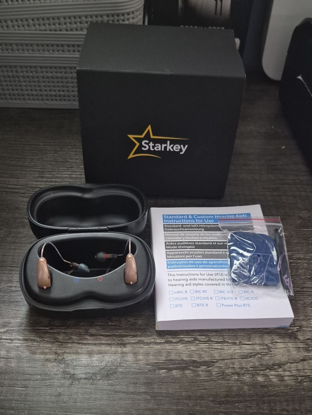Starkey Evolv AI Rose Gold Behind-the-Ear Hearing Aids